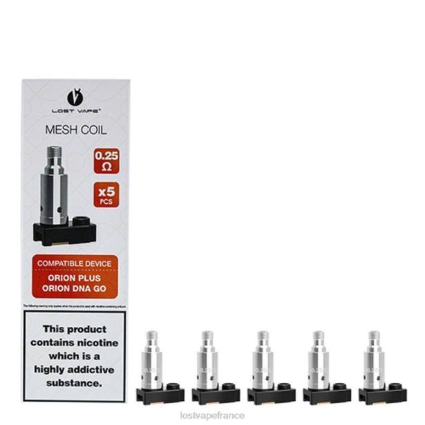 Lost Vape Wholesale - Lost Vape Orion plus des bobines de remplacement d'ADN (paquet de 5) 0,5 ohm 2F66326