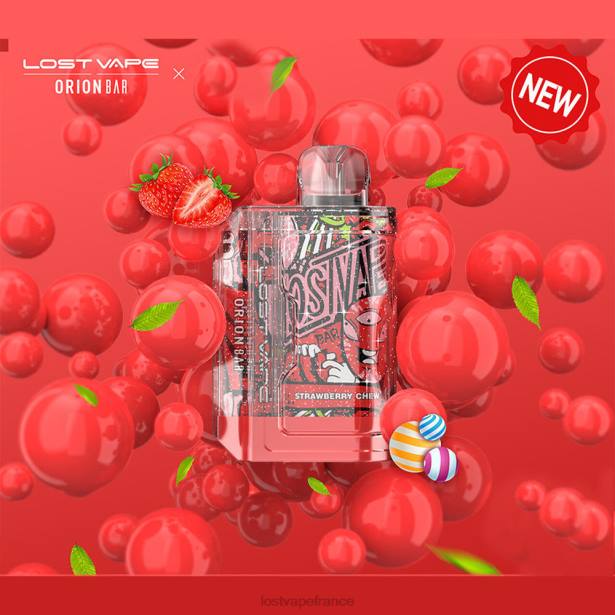 Lost Vape France - Lost Vape Orion barre jetable | 7500 bouffées | 18 ml | 50 mg mâcher des fraises 2F6691